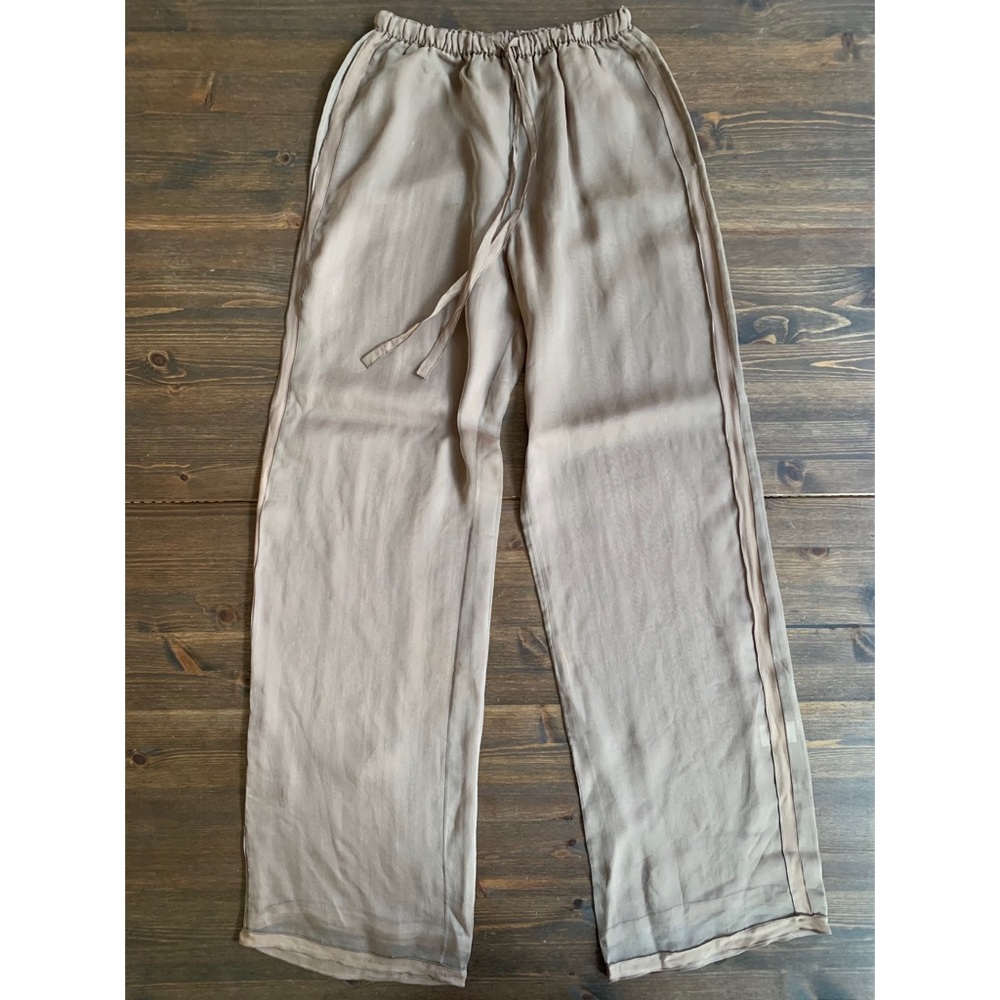 1990s Missoni Sheer Flowy Silk Pants